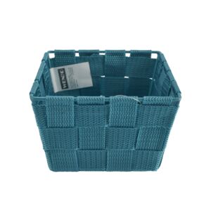 Wenko Adria Mini Square Bathroom Basket Blue Wenko Adria Mini Square Bathroom Basket Blue